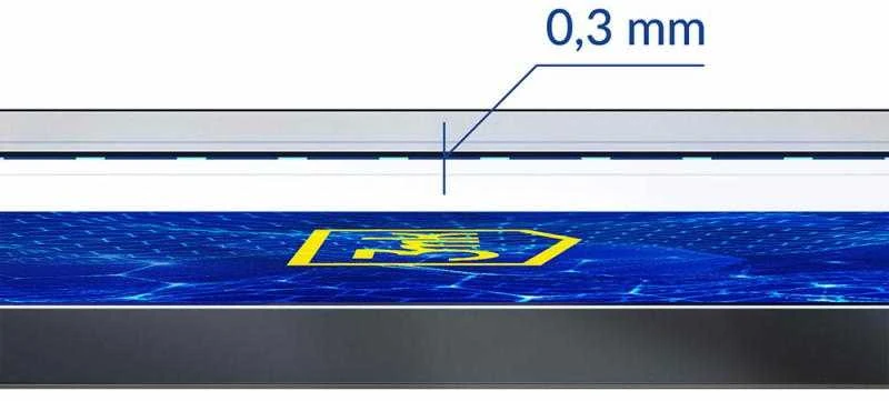 LCD apsauginis stikliukas 3mk Hard Glass Max Lite Samsung S928 S24 Ultra juodas