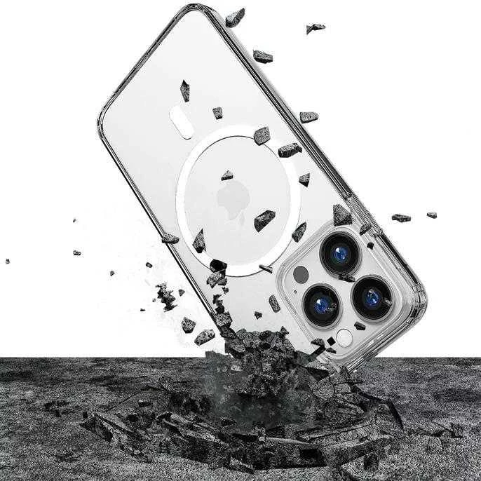 Dėklas Apple iPhone 14 Pro Suderinamas MagSafe 3mk Magseries - skaidrus