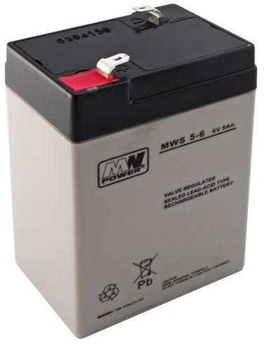 Milly Mally Mw Power MWPower MWS 6V 5Ah F1(187) AGM akumuliatorius, 5 metai