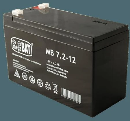 Mpl Power Elektro Megabat 12V 7.2Ah F1(187) AGM akumuliatorius, 3-5 metai
