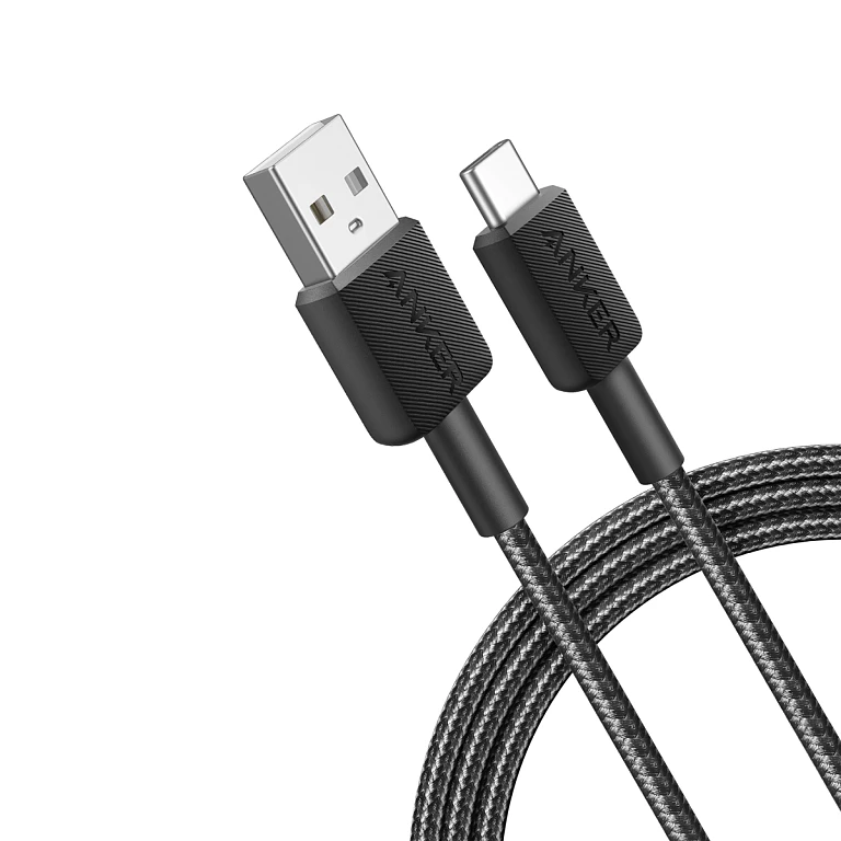 Anker | 322 nailono kabelis, Juodas | A81H6G11 | USB-A į USB-C