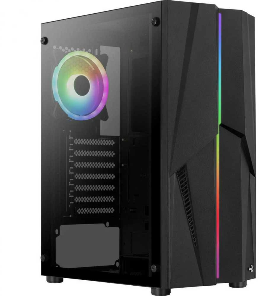 AEROCOOL PGS MECHA-G-BK-v2 ARGB Juodas Mid Tower PC dėklas