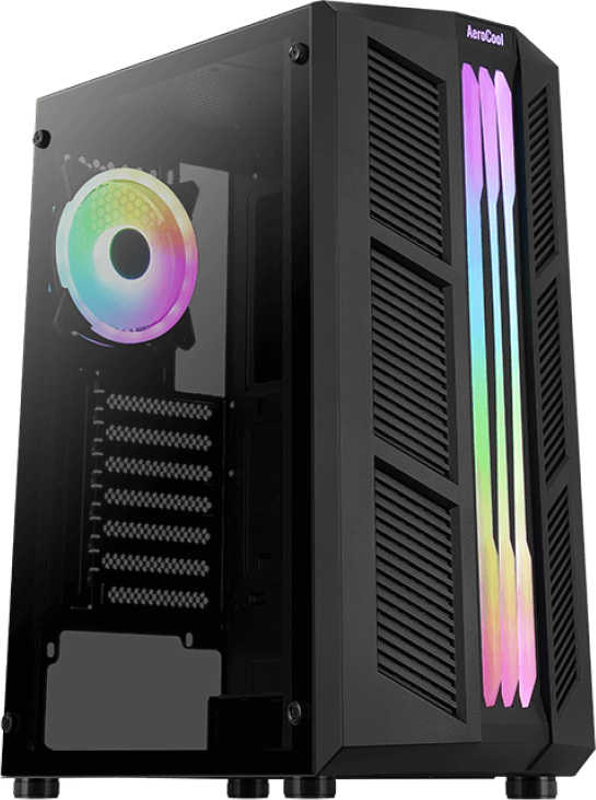 AEROCOOL PGS PRIME-G-BK-v2 ARGB Juodas Mid Tower PC dėklas