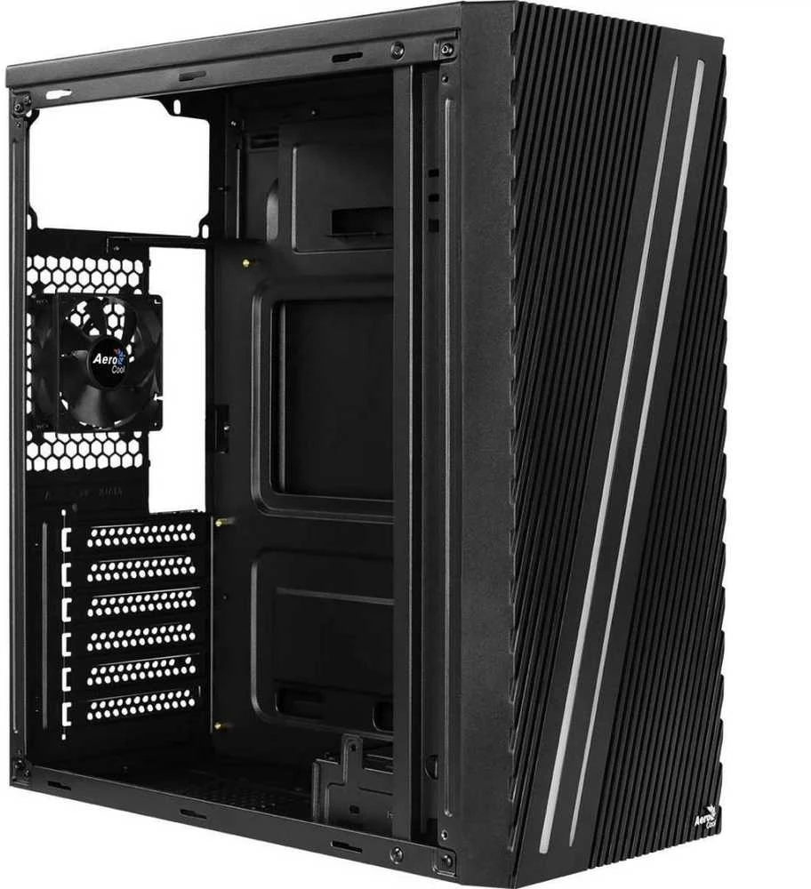 AEROCOOL AEROPGSSTREAK-A-BKRG kompiuterio dėklas ATX Aerocool STREAK RGB USB 3.0 – DVIGUBA RGB JUOSTA 1x80mm VENTILIATORIUS