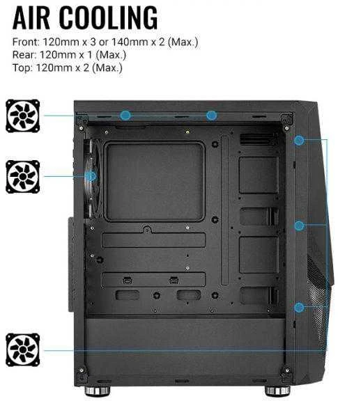 Aerocool Zauron Juoda