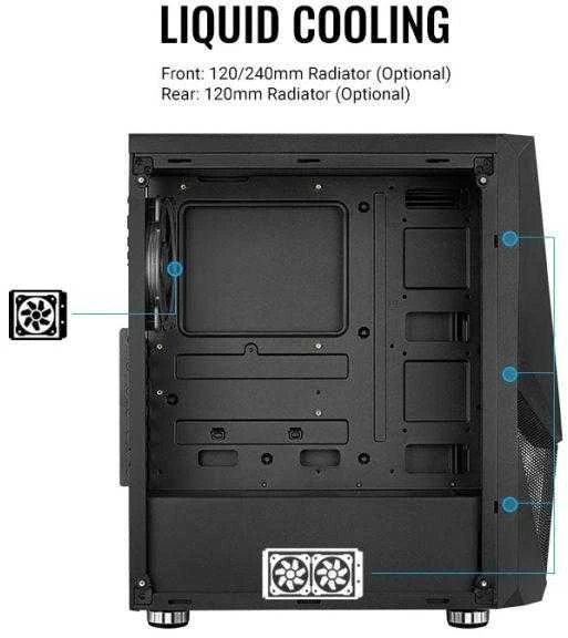 Aerocool Zauron Juoda
