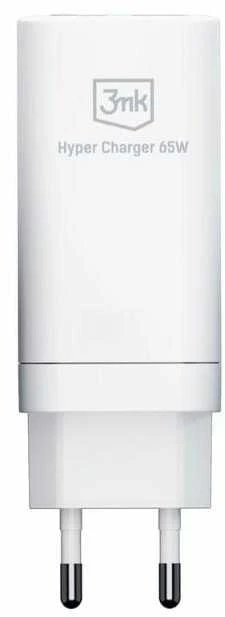 Įkroviklis buitinis 3mk HyperCharger 65W 2xUSB-C, 1xUSB-A PD 3.0/QC 4.0 baltas