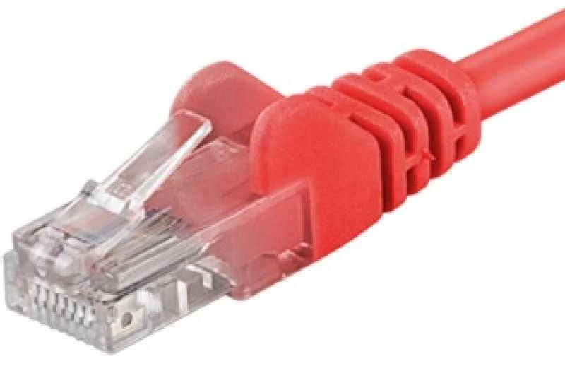 PremiumCord PREMIUMCORD Patch kabelis UTP RJ45-RJ45 CAT5e 0,25m raudona