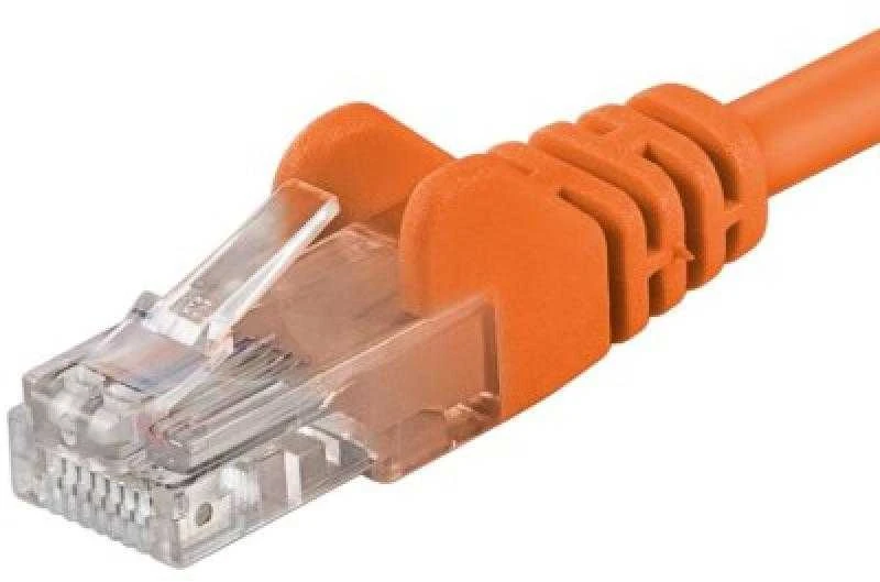 PremiumCord PREMIUMCORD Patch kabelis UTP RJ45-RJ45 CAT5e 0.5m oranžinė