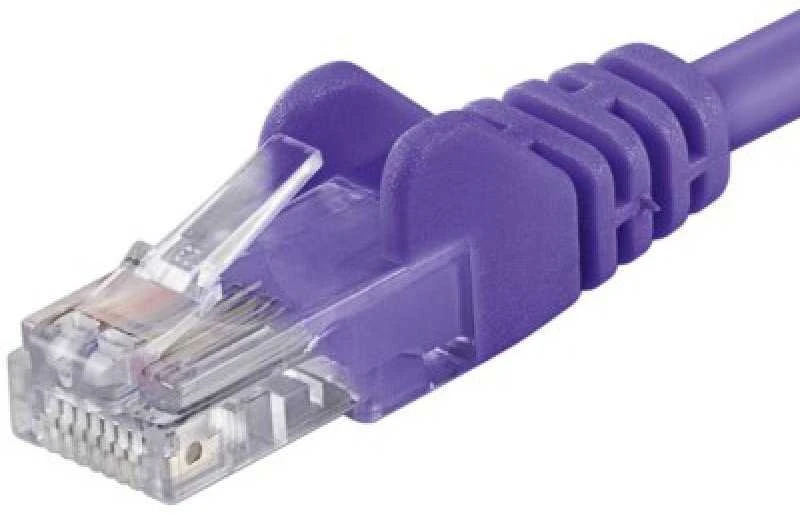 PremiumCord PremiumCord Patch kabelis UTP RJ45-RJ45 CAT6 1m fialová