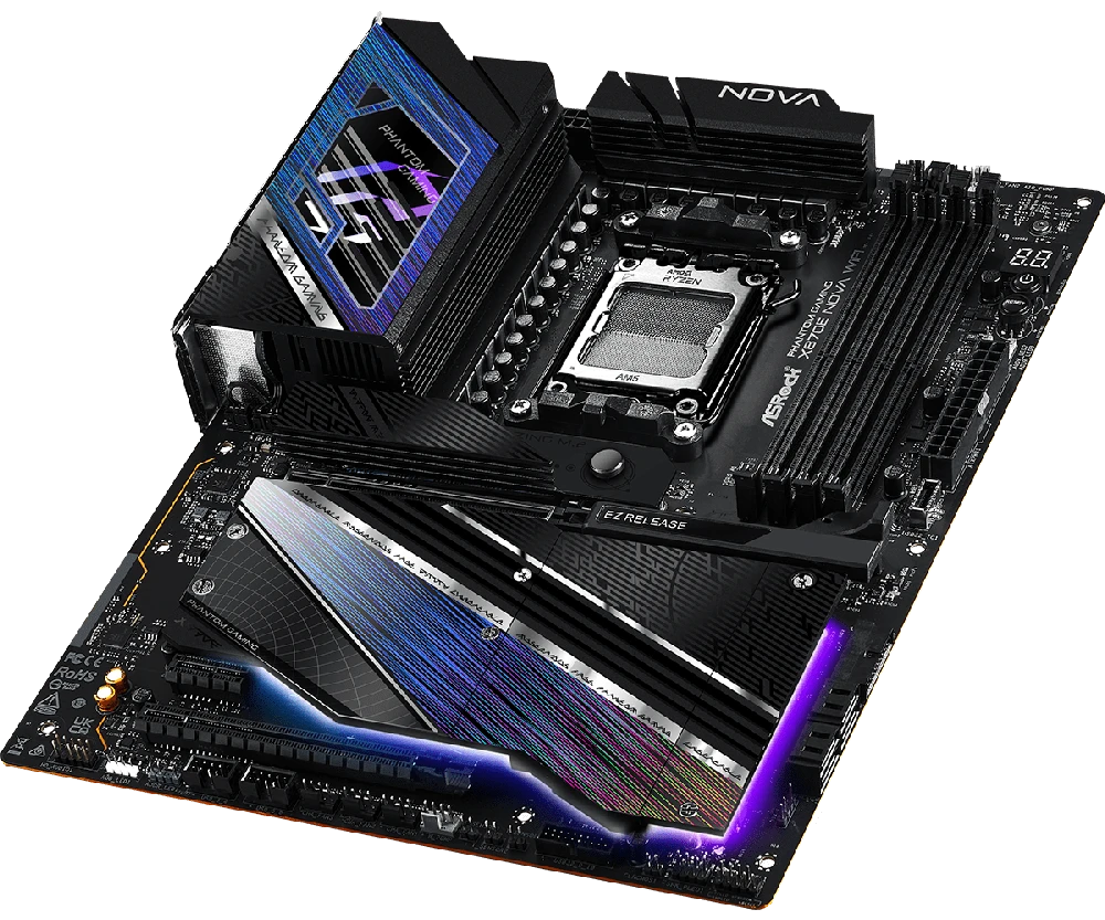 Pagrindinė plokštė ASROCK X870E NOVA WIFI AM5 DDR5 ATX MB