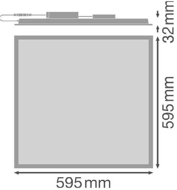 Ledvance 33W LED panelė PANEL COMFORT, 4000K, DALI