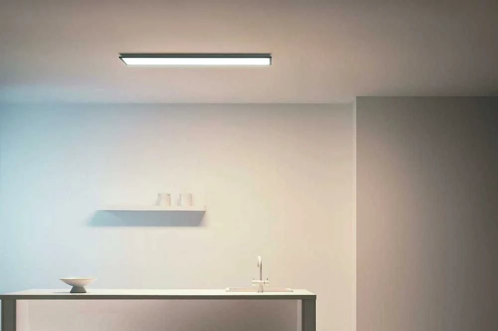 Lampa sufitowa Signify WiZ Baltas Panel Tunable 3400lm Juodas Einzelpack