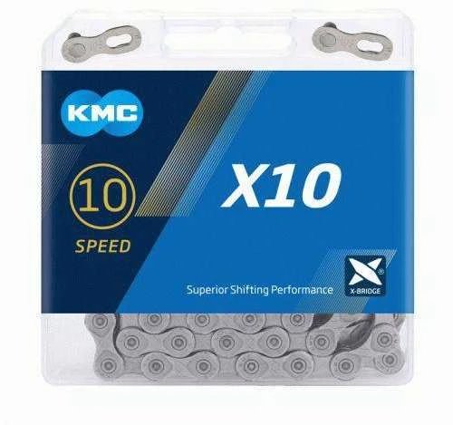 Grandinė KMC X10 Pilkas 10 greičių 114-links
