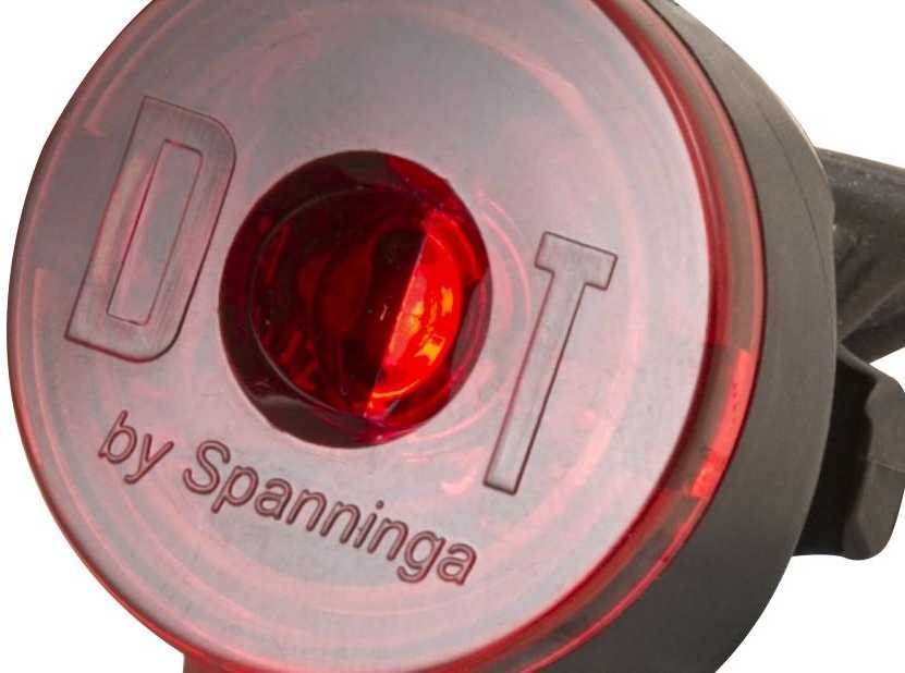 LED galinis žibintas Spanninga - Baterija - Raudonas - Kad būtumėte matomas - Laisvalaikio dviratis