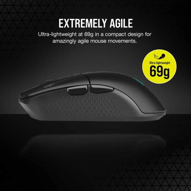 Corsair | Pelė žaidimams | KATAR ELITE | su laidu/wireless | Juodas