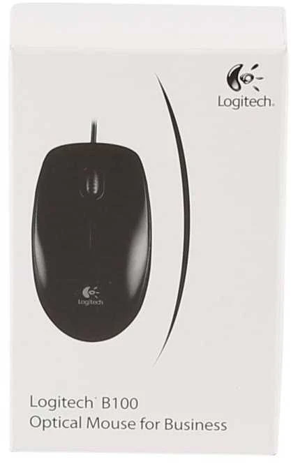 Pelė Logitech B100, Juoda
