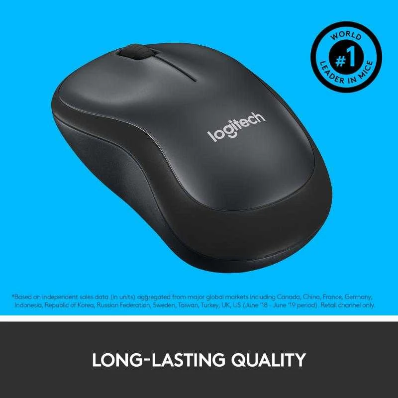 Belaidė pelė LOGITECH M220 Silent Juodai pilka