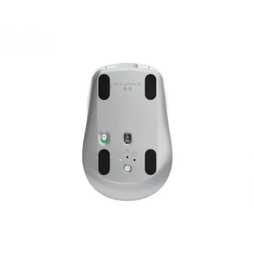 Belaidė pelė Logitech MX Anywhere 3S - RF belaidė + Bluetooth, lazerinis, 8000 DPI, Pale Pilkas (Baltas)