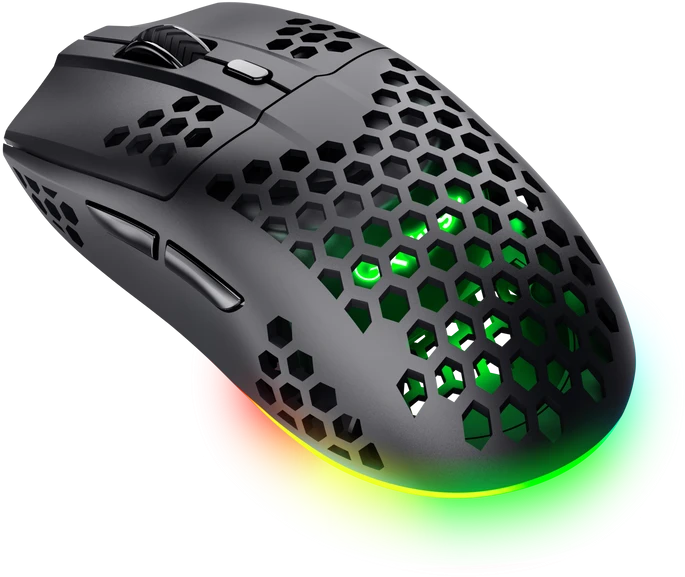 Belaidė žaidimų pelė Trust GXT 929 HELOX, juoda
