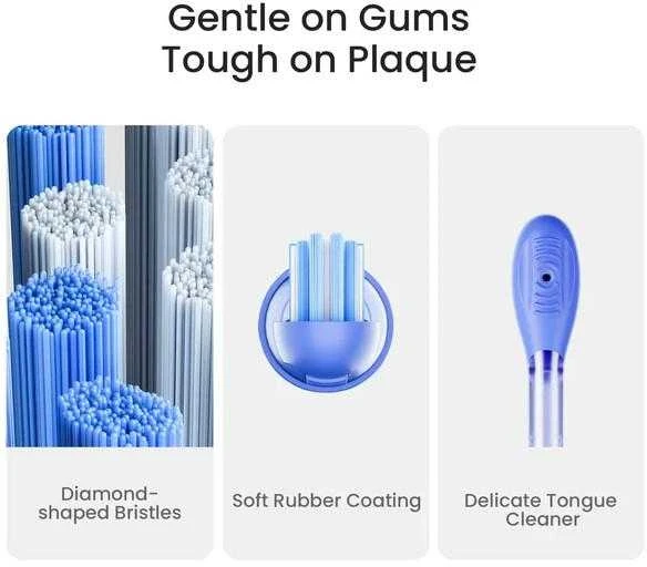 Oclean Elektrinis dantų šepetėlis Ease Mėlyna