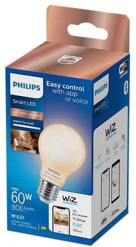 Philips Smart WFB 60W A60 927-65 FR TW 1PF/6 | E27 | 7 W | Warm to cool baltas light | Bluetooth, Wi-Fi