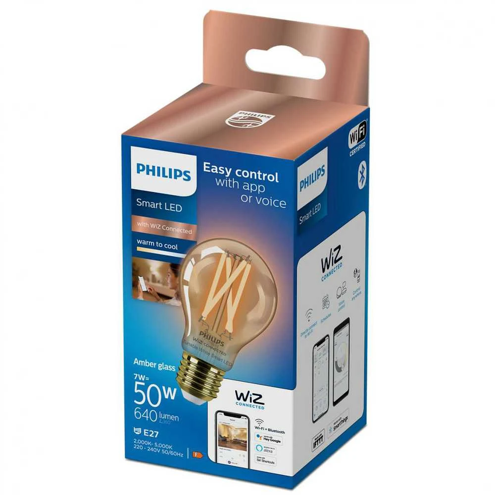 „Philips“ LED WIFI lemputė A60 E27 7W 640LM TW AMB