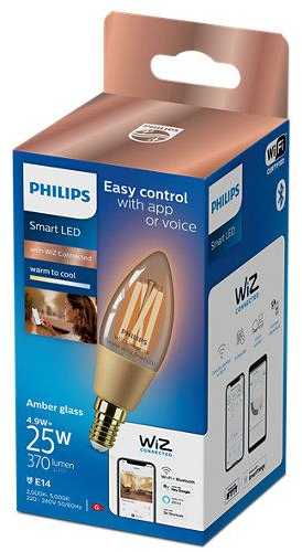 Philips LEMP LED WIFI C35 E14 4.9W 370LM TW AMB