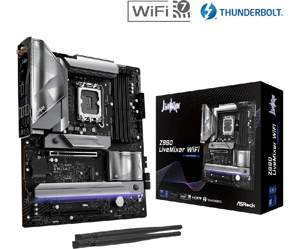 Motininė Plokštė - ASRock Z890 LiveMixer WiFi ATX Intel LGA 1851