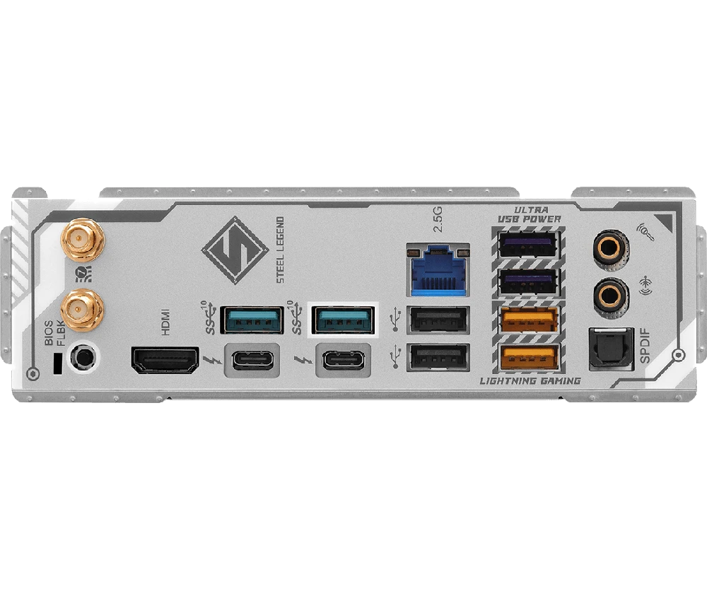 Motininė Plokštė - ASRock Z890 Steel Legend WiFi LGA 1851, Intel Core Ultra, 256GB DDR5, Wi-Fi 7, Thunderbolt 4
