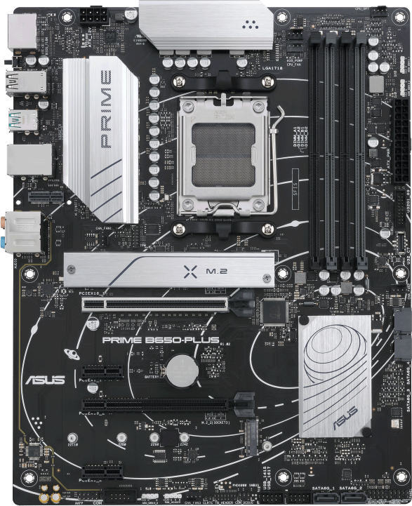 Pagrindinė plokštė ASUS AMD B650 / SAM5 / ATX / Memory DDR5 / Atminties lizdai 4 / 2xPCI-Express 4.0 1x / 2xPCI-Express 4.0 16x / 2xM.2 / 1xHDMI / 1xDisplayPort / 2xUSB 2.0 / 5xUSB 3.2 / 1xUSB-C / 1xOptical S/PDIF / 1xRJ45 / 5xAudio port