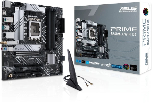 Pagrindinė plokštė ASUS PRIME B660M-A D4-CSM/LGA 1700/Micro-ATX/Intel B660
