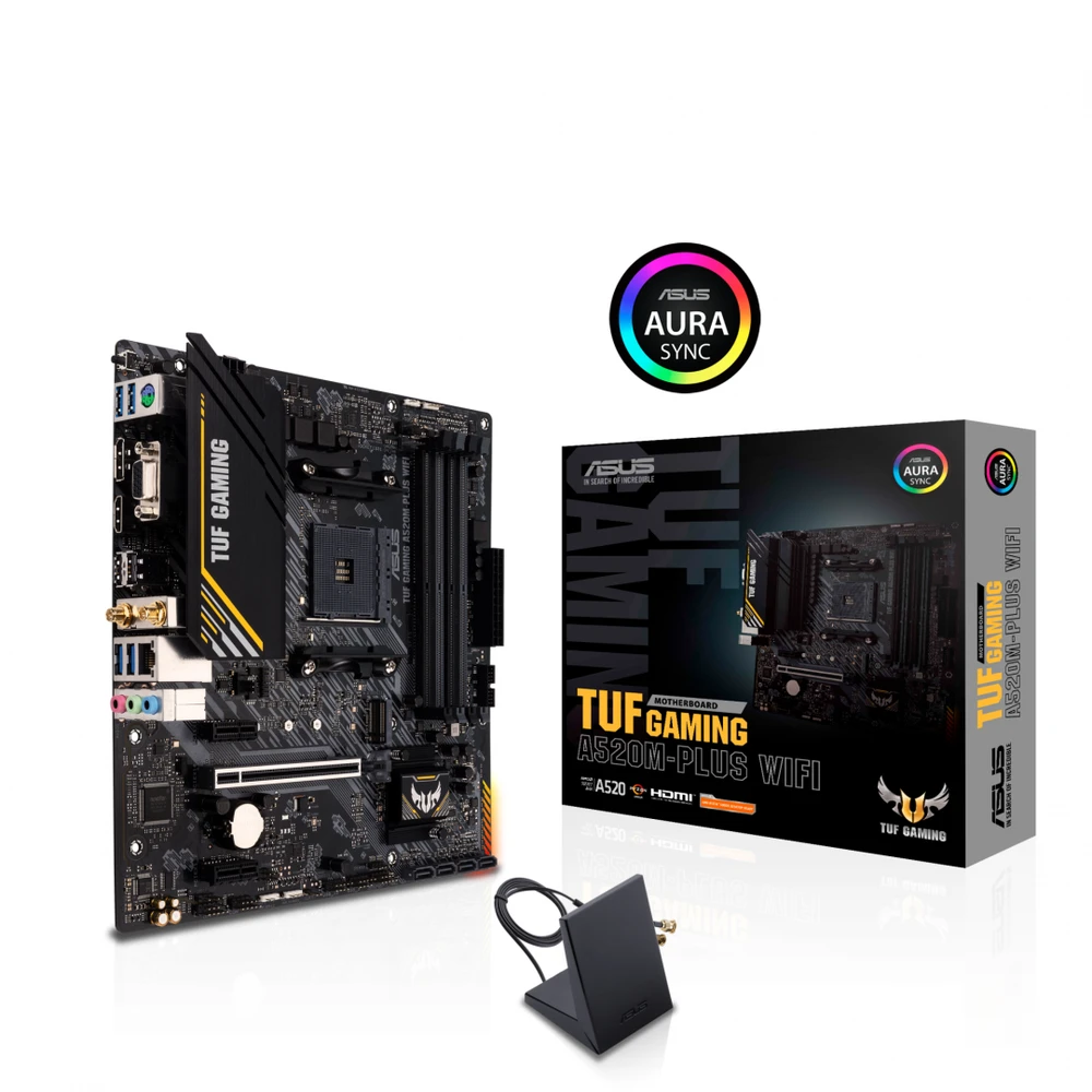 Pagrindinė plokštė Asus | TUF GAMING A520M-PLUS | Procesorių šeima AMD | Procesoriaus lizdas AM4 | DDR4 | Atminties lizdai 4 | Palaikomos standžiojo disko sąsajos SATA, M.2 | SATA jungčių skaičius 4 | Lustų rinkinys AMD A520 | Mikro ATX
