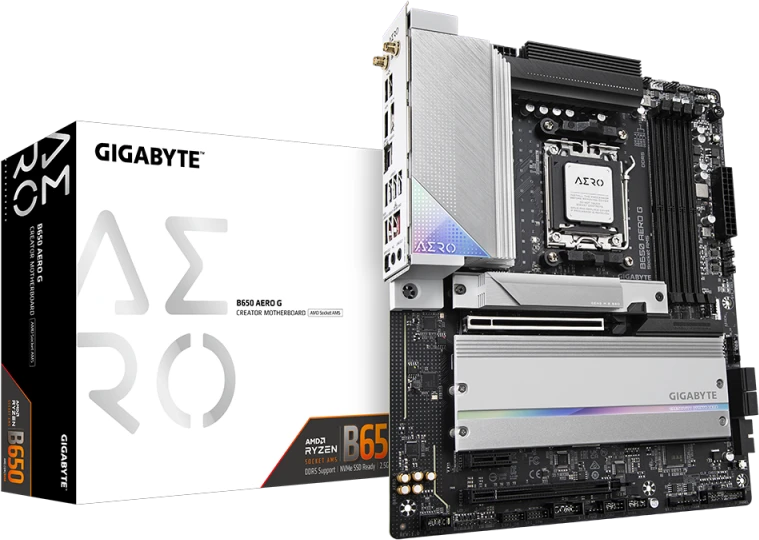 Pagrindinė plokštė GIGABYTE B650 AERO G AM5 1xHDMI 1xDP