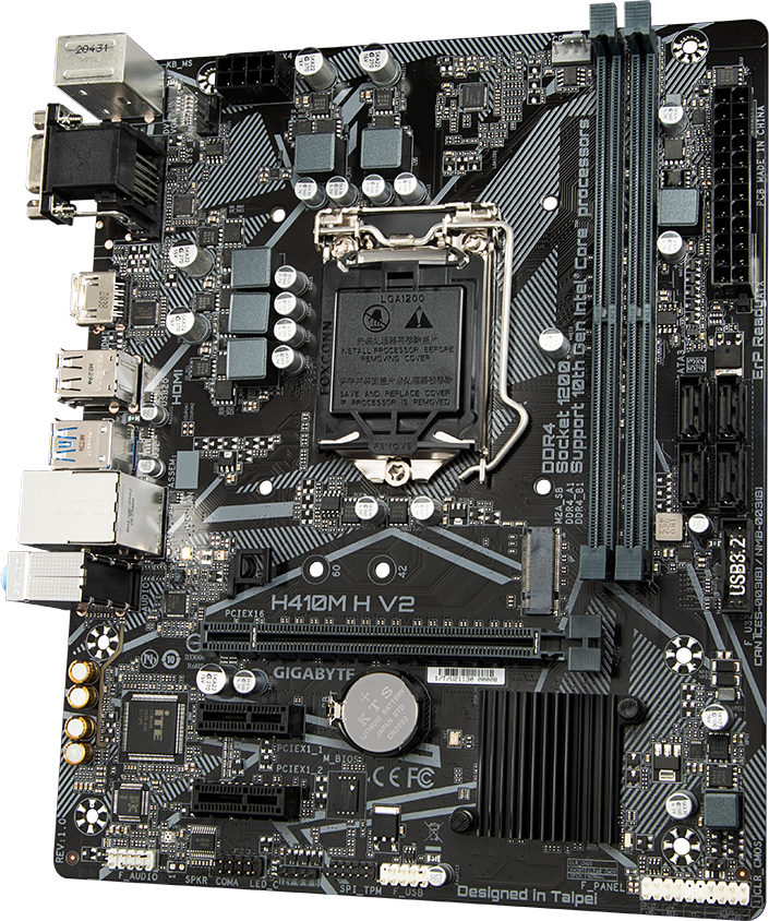 Pagrindinė plokštė GIGABYTE Intel H470 Express / LGA1200 / MicroATX / Memory DDR4 / Atminties lizdai 2|2xPCI-Express 3.0 1x / 1xPCI-Express 3.0 16x / 1xM.2 / 1x15pin D-sub / 1xHDMI / 2xAudio-In / 1xAudio-Out / 4xUSB 2.0 / 2xUSB 3.2 / 1xPS/2 / 1xRJ45