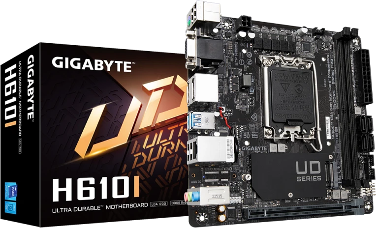 Pagrindinė plokštė GIGABYTE H610I LGA1700 1xHDMI 1xDP