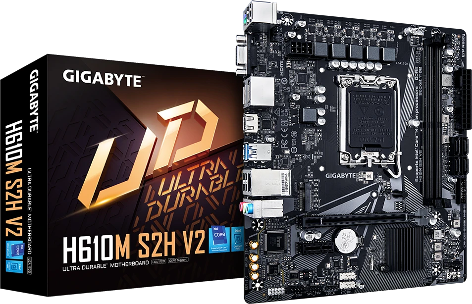 Pagrindinė plokštė GIGABYTE H610M S2H V2