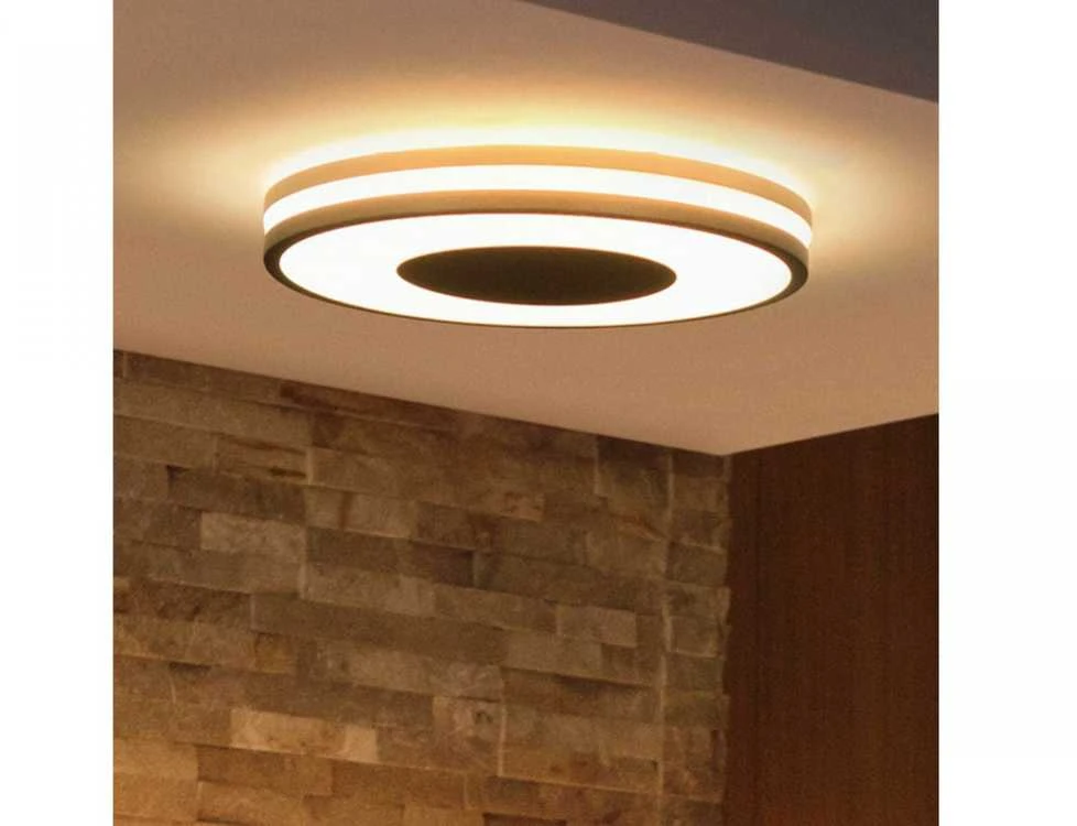 Lubinis šviestuvas Philips Hue Be baltos atmosferos išmanusis lubų šviestuvas, juodas