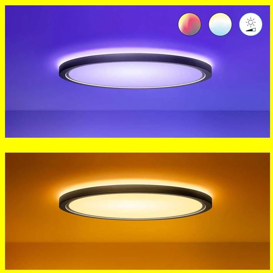 Lubinis šviestuvas WiZ Superslim RGB,22W,2700-6500 (RGB),IP20,juodas