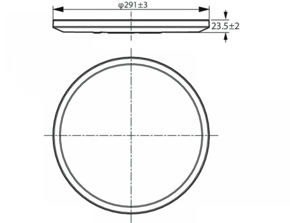 Lubinis šviestuvas WIZ SUPERSLIM CEILING 16W W RD 27-65K TW