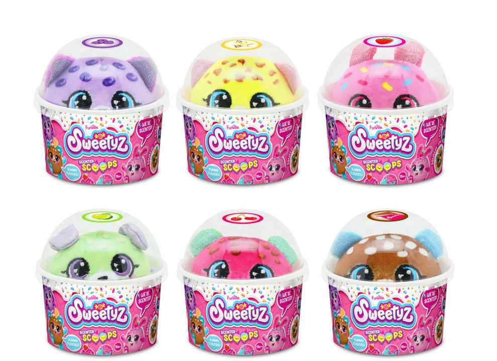Pliušinis žaislas Sweetyz scoops, įvairių spalvų