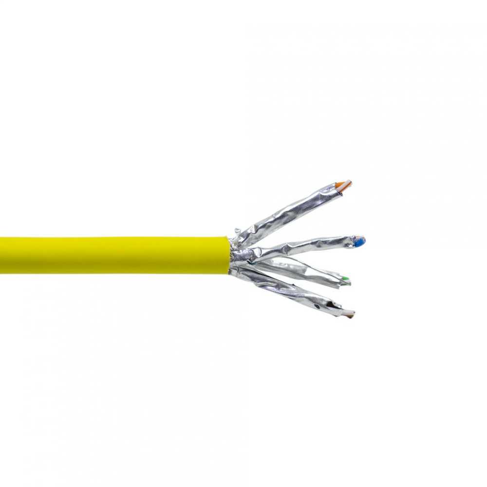 S/FTP CAT7 PNI SF07 kabelis, 10Gbps, 1000MHz, internetui ir stebėjimo sistemoms, 305m ritė, varinis