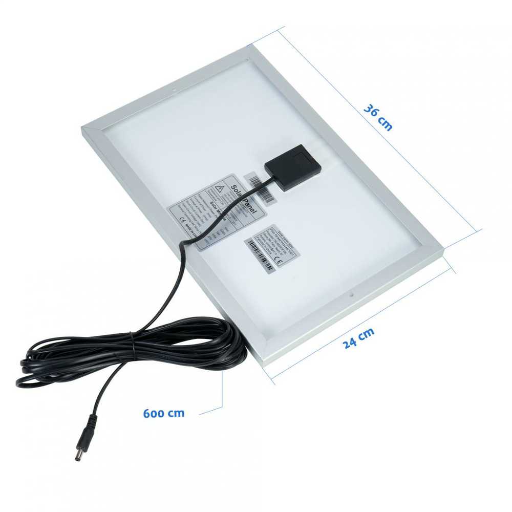 PNI GreenHouse H01 30W saulės fotovoltinė sistema su 12V / 7Ah akumuliatoriumi, USB / radiju / MP3, 2 LED lemputėmis