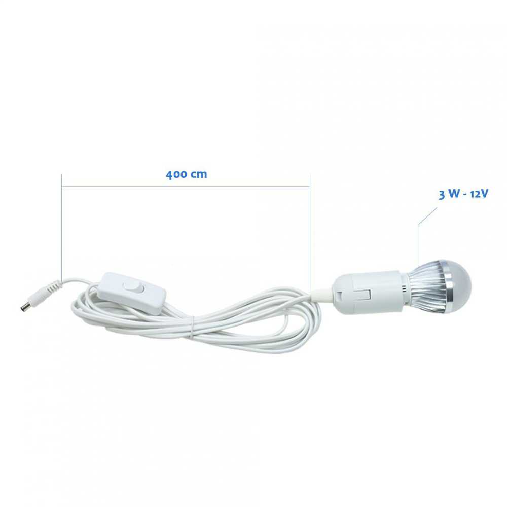 PNI GreenHouse H01 30W saulės fotovoltinė sistema su 12V / 7Ah akumuliatoriumi, USB / radiju / MP3, 2 LED lemputėmis