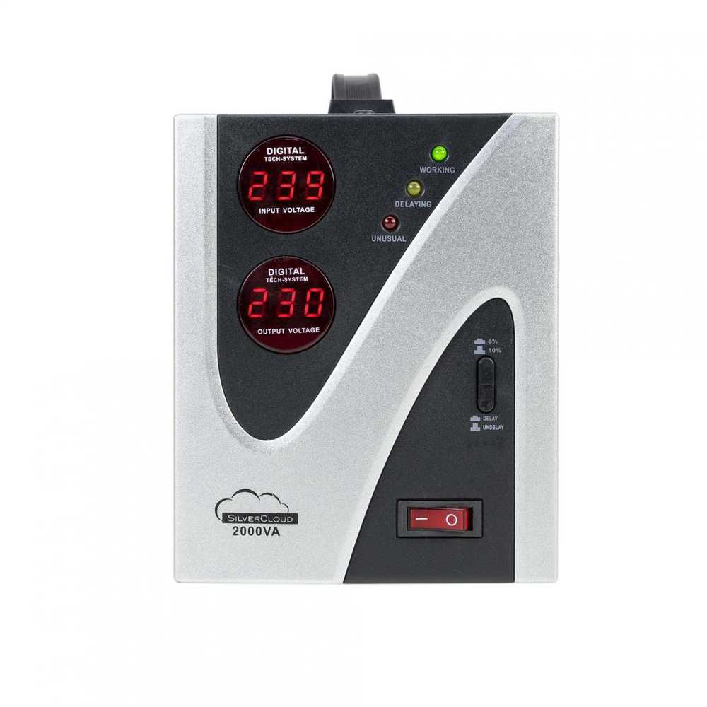 Įtampos stabilizatorius SilverCloud 2000VA 1200W