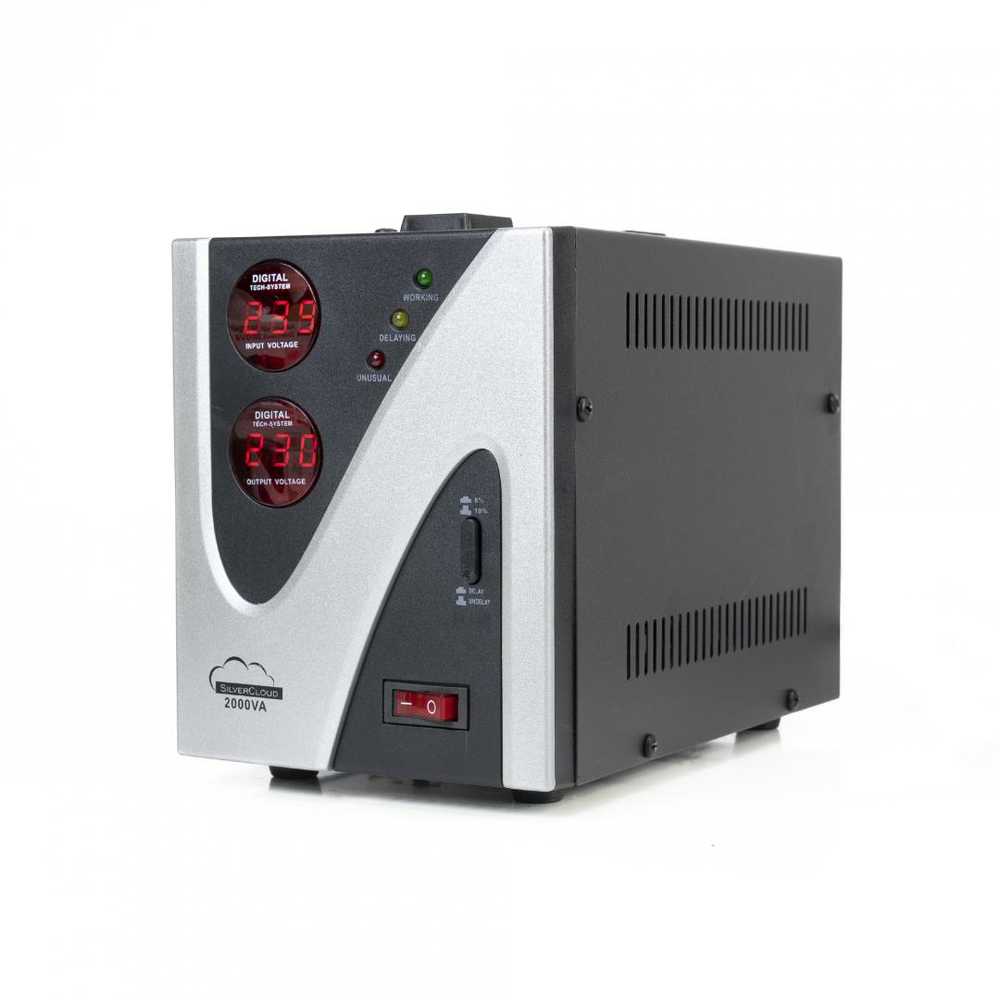 Įtampos stabilizatorius SilverCloud 2000VA 1200W