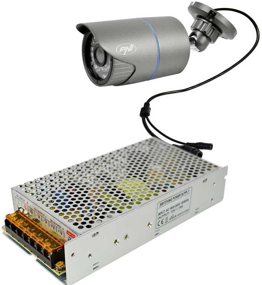Perjungiamas įtampos šaltinis PNI ST10A 12V 10A stabilizuotas stebėjimo sistemoms