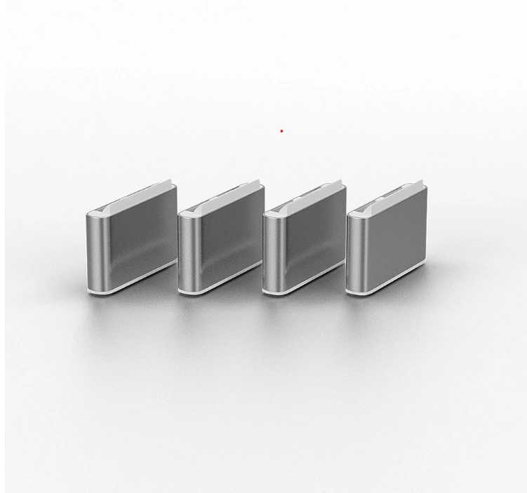 USB Priedas - LINDY USB C Prievado Blokatoriai, ABS, 8.25x5.15x2.4mm, Balti, 10 vnt.