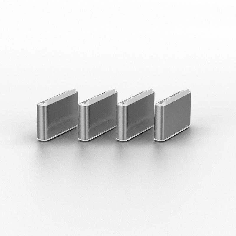 USB Priedas - LINDY USB C Prievado Blokatoriai, ABS, 8.25x5.15x2.4mm, Balti, 10 vnt.