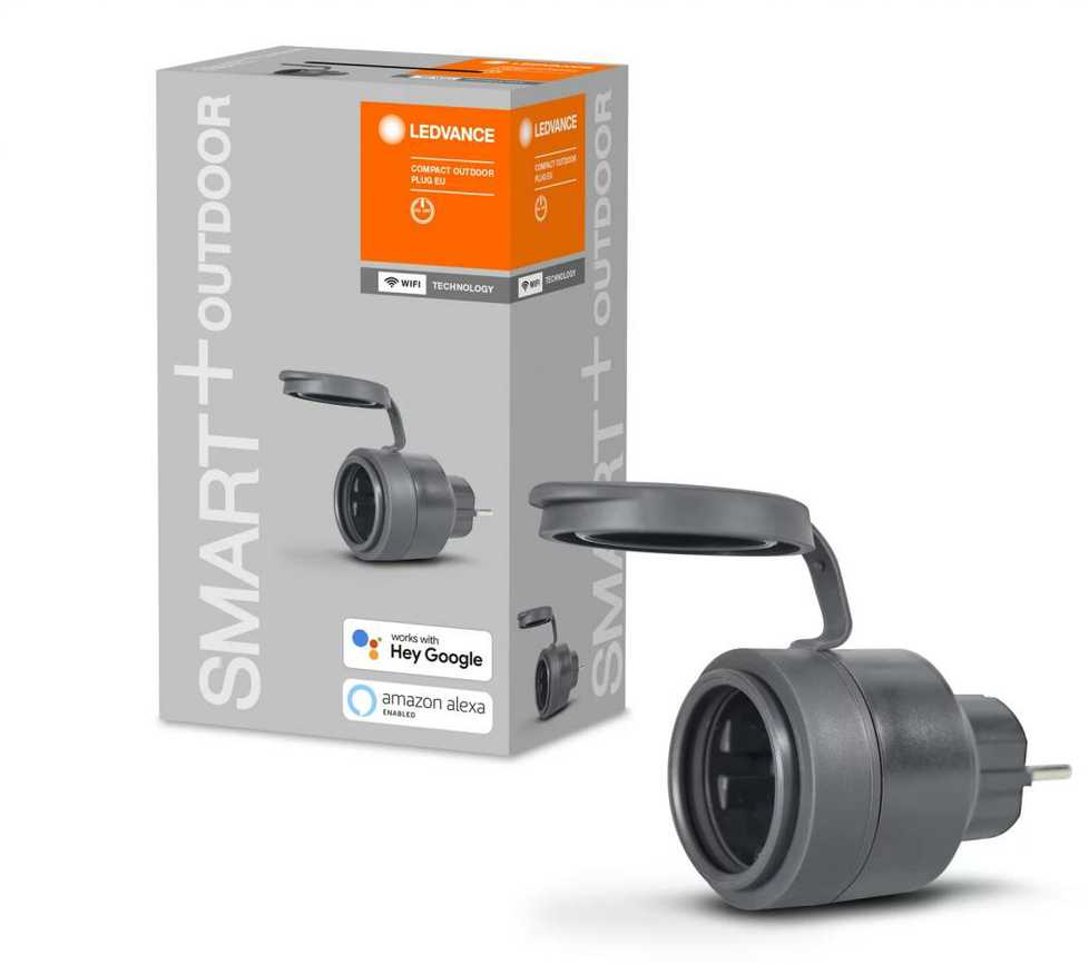 Išmanus lizdas LEDVANCE SMART+ WIFI COMPACT, antracito sp.